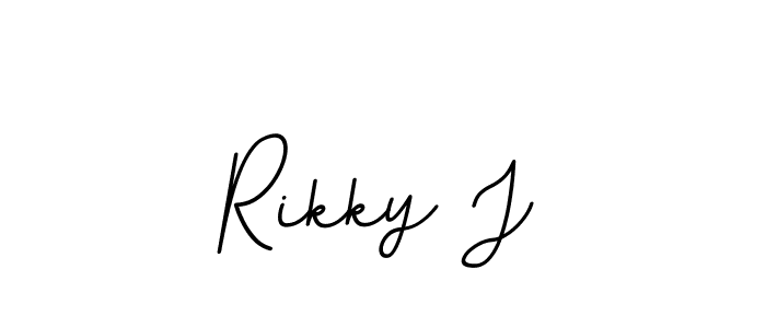 How to make Rikky J signature? BallpointsItalic-DORy9 is a professional autograph style. Create handwritten signature for Rikky J name. Rikky J signature style 11 images and pictures png