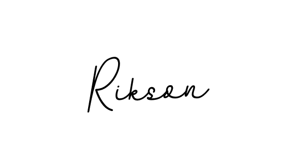 Rikson stylish signature style. Best Handwritten Sign (BallpointsItalic-DORy9) for my name. Handwritten Signature Collection Ideas for my name Rikson. Rikson signature style 11 images and pictures png