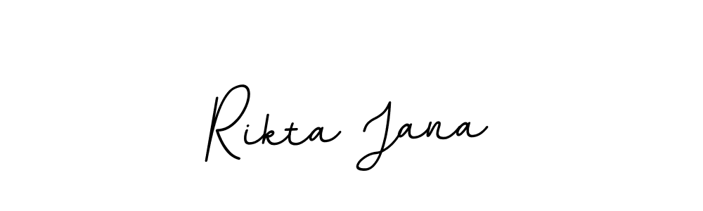 Rikta Jana stylish signature style. Best Handwritten Sign (BallpointsItalic-DORy9) for my name. Handwritten Signature Collection Ideas for my name Rikta Jana. Rikta Jana signature style 11 images and pictures png