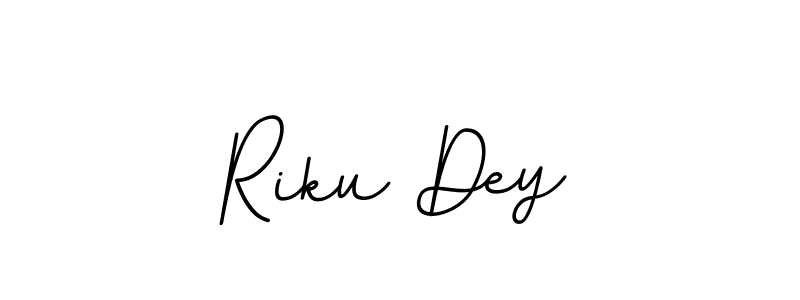 Make a beautiful signature design for name Riku Dey. With this signature (BallpointsItalic-DORy9) style, you can create a handwritten signature for free. Riku Dey signature style 11 images and pictures png