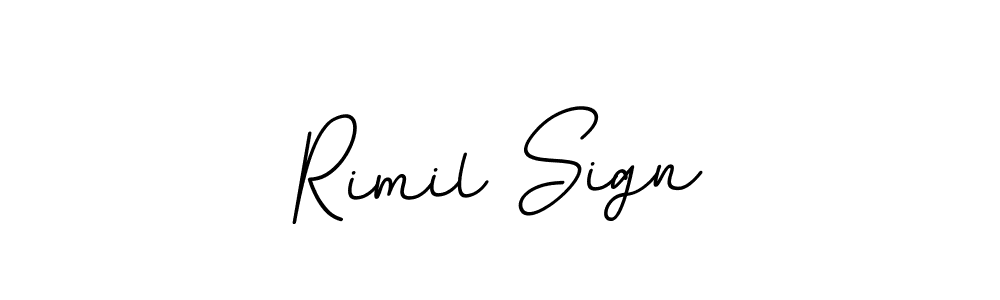 How to make Rimil Sign name signature. Use BallpointsItalic-DORy9 style for creating short signs online. This is the latest handwritten sign. Rimil Sign signature style 11 images and pictures png