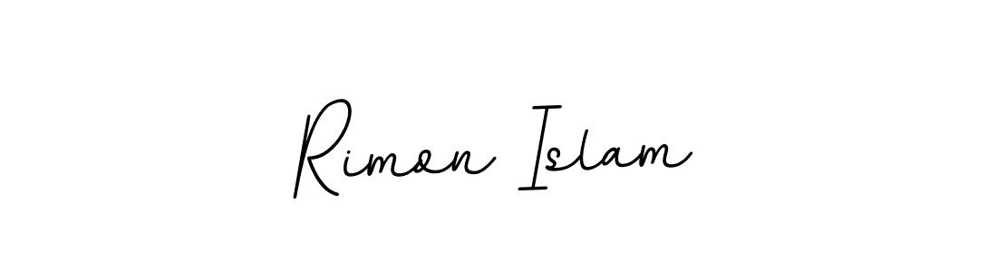 You should practise on your own different ways (BallpointsItalic-DORy9) to write your name (Rimon Islam) in signature. don't let someone else do it for you. Rimon Islam signature style 11 images and pictures png