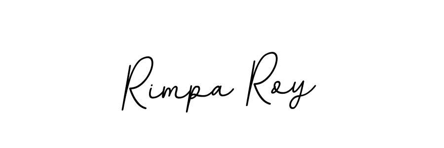 Use a signature maker to create a handwritten signature online. With this signature software, you can design (BallpointsItalic-DORy9) your own signature for name Rimpa Roy. Rimpa Roy signature style 11 images and pictures png