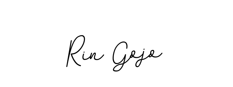 The best way (BallpointsItalic-DORy9) to make a short signature is to pick only two or three words in your name. The name Rin Gojo include a total of six letters. For converting this name. Rin Gojo signature style 11 images and pictures png
