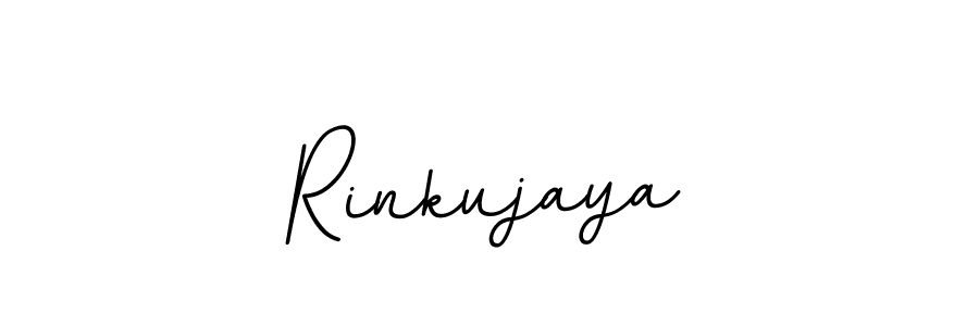 Make a beautiful signature design for name Rinkujaya. With this signature (BallpointsItalic-DORy9) style, you can create a handwritten signature for free. Rinkujaya signature style 11 images and pictures png