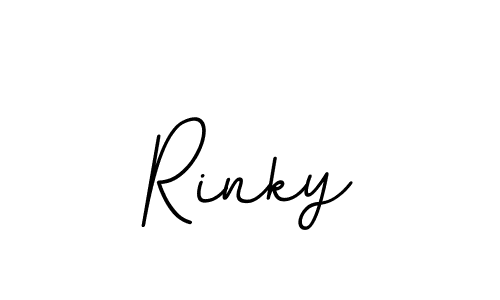 How to make Rinky name signature. Use BallpointsItalic-DORy9 style for creating short signs online. This is the latest handwritten sign. Rinky signature style 11 images and pictures png