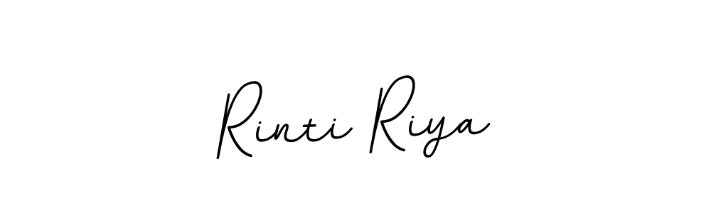 Use a signature maker to create a handwritten signature online. With this signature software, you can design (BallpointsItalic-DORy9) your own signature for name Rinti Riya. Rinti Riya signature style 11 images and pictures png