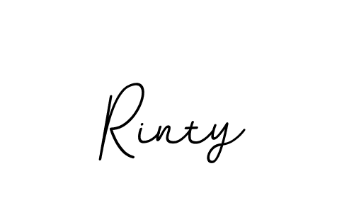 How to make Rinty name signature. Use BallpointsItalic-DORy9 style for creating short signs online. This is the latest handwritten sign. Rinty signature style 11 images and pictures png