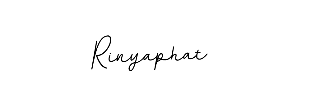 BallpointsItalic-DORy9 is a professional signature style that is perfect for those who want to add a touch of class to their signature. It is also a great choice for those who want to make their signature more unique. Get Rinyaphat  name to fancy signature for free. Rinyaphat  signature style 11 images and pictures png