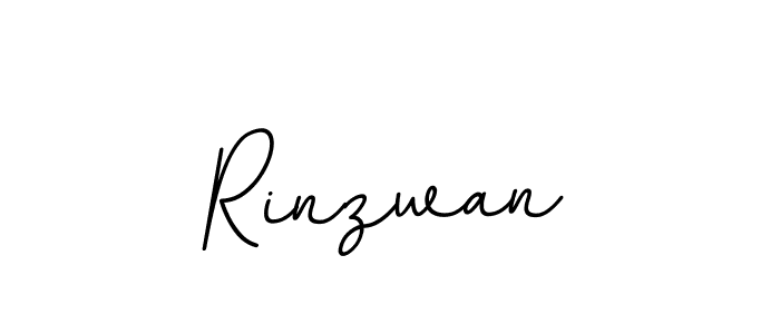 Use a signature maker to create a handwritten signature online. With this signature software, you can design (BallpointsItalic-DORy9) your own signature for name Rinzwan. Rinzwan signature style 11 images and pictures png