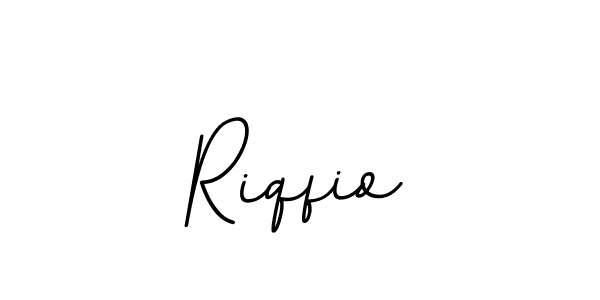 Make a beautiful signature design for name Riqfio. With this signature (BallpointsItalic-DORy9) style, you can create a handwritten signature for free. Riqfio signature style 11 images and pictures png