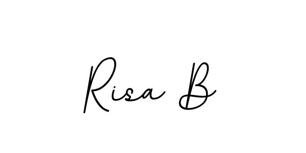 Make a beautiful signature design for name Risa B. With this signature (BallpointsItalic-DORy9) style, you can create a handwritten signature for free. Risa B signature style 11 images and pictures png