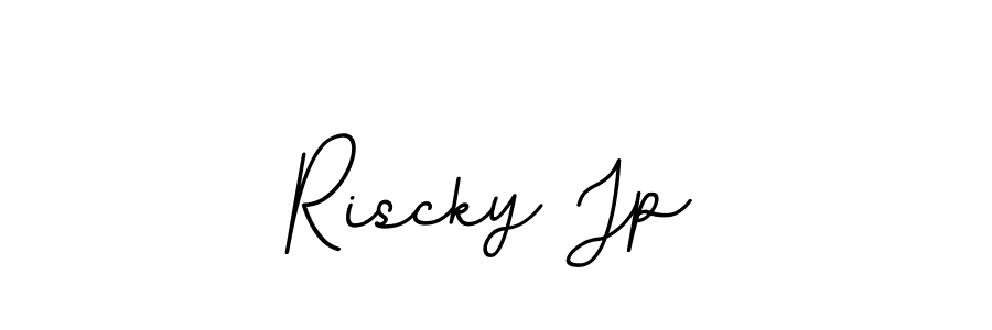 The best way (BallpointsItalic-DORy9) to make a short signature is to pick only two or three words in your name. The name Riscky Jp include a total of six letters. For converting this name. Riscky Jp signature style 11 images and pictures png