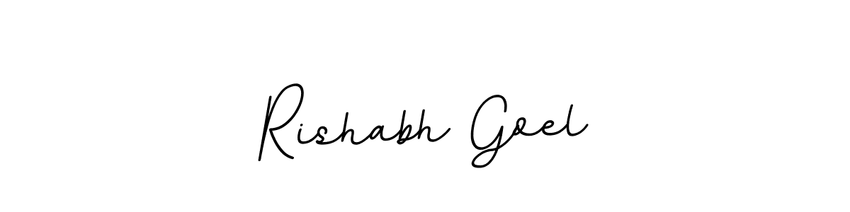 Design your own signature with our free online signature maker. With this signature software, you can create a handwritten (BallpointsItalic-DORy9) signature for name Rishabh Goel. Rishabh Goel signature style 11 images and pictures png