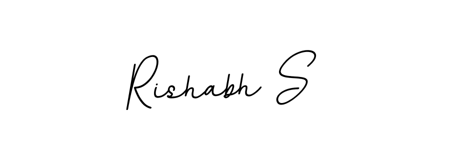 Also we have Rishabh S name is the best signature style. Create professional handwritten signature collection using BallpointsItalic-DORy9 autograph style. Rishabh S signature style 11 images and pictures png