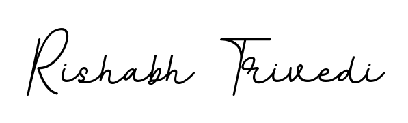Express your personality with a custom Rishabh Trivedi signature crafted with BallpointsItalic-DORy9 typography. Free transparent PNG download available. Rishabh Trivedi signature style 11 images and pictures png