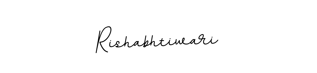 Make a beautiful signature design for name Rishabhtiwari. With this signature (BallpointsItalic-DORy9) style, you can create a handwritten signature for free. Rishabhtiwari signature style 11 images and pictures png