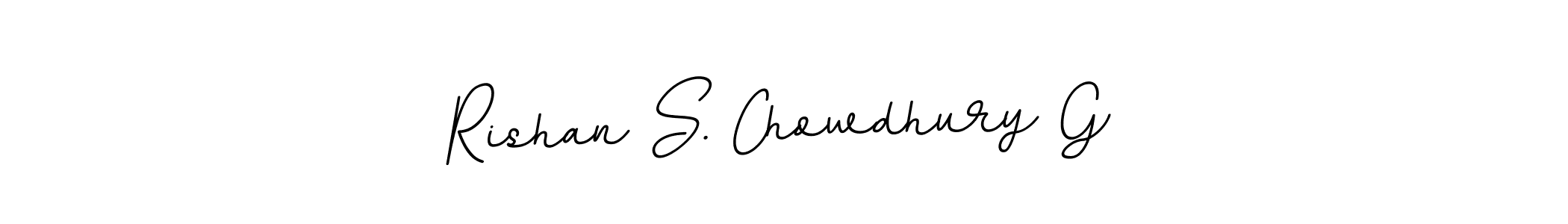 Rishan S. Chowdhury G stylish signature style. Best Handwritten Sign (BallpointsItalic-DORy9) for my name. Handwritten Signature Collection Ideas for my name Rishan S. Chowdhury G. Rishan S. Chowdhury G signature style 11 images and pictures png