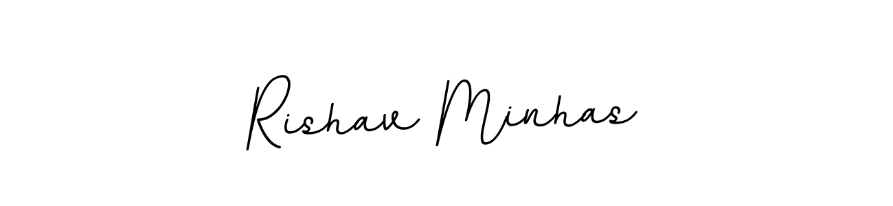 It looks lik you need a new signature style for name Rishav Minhas. Design unique handwritten (BallpointsItalic-DORy9) signature with our free signature maker in just a few clicks. Rishav Minhas signature style 11 images and pictures png
