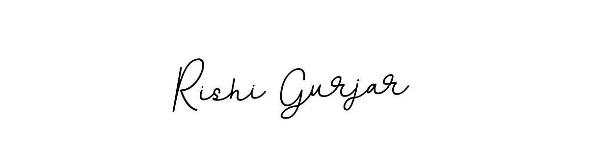 Rishi Gurjar stylish signature style. Best Handwritten Sign (BallpointsItalic-DORy9) for my name. Handwritten Signature Collection Ideas for my name Rishi Gurjar. Rishi Gurjar signature style 11 images and pictures png