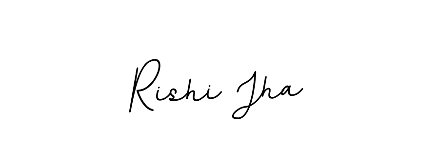 How to make Rishi Jha name signature. Use BallpointsItalic-DORy9 style for creating short signs online. This is the latest handwritten sign. Rishi Jha signature style 11 images and pictures png