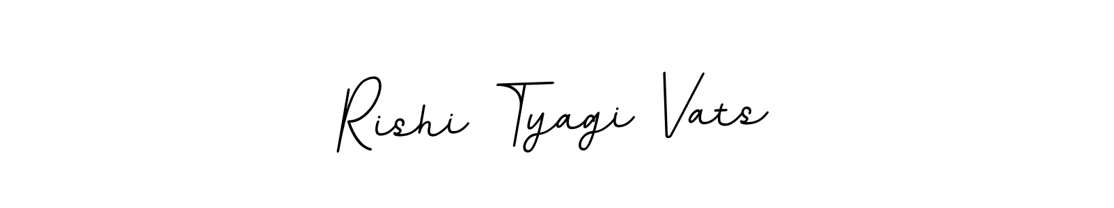 How to make Rishi Tyagi Vats name signature. Use BallpointsItalic-DORy9 style for creating short signs online. This is the latest handwritten sign. Rishi Tyagi Vats signature style 11 images and pictures png