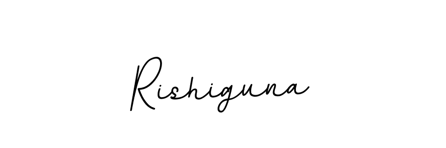 Design your own signature with our free online signature maker. With this signature software, you can create a handwritten (BallpointsItalic-DORy9) signature for name Rishiguna. Rishiguna signature style 11 images and pictures png