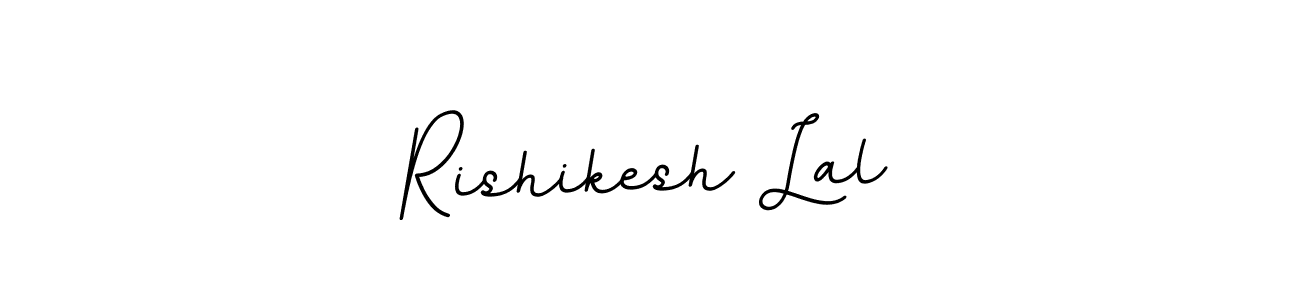 This is the best signature style for the Rishikesh Lal name. Also you like these signature font (BallpointsItalic-DORy9). Mix name signature. Rishikesh Lal signature style 11 images and pictures png