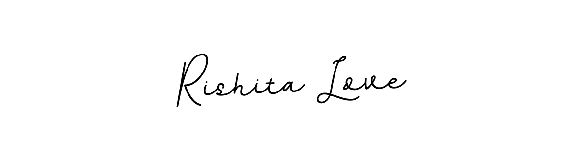 How to make Rishita Love signature? BallpointsItalic-DORy9 is a professional autograph style. Create handwritten signature for Rishita Love name. Rishita Love signature style 11 images and pictures png