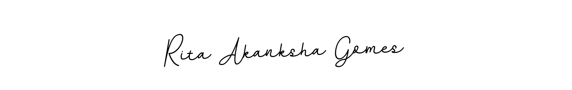 Make a beautiful signature design for name Rita Akanksha Gomes. Use this online signature maker to create a handwritten signature for free. Rita Akanksha Gomes signature style 11 images and pictures png