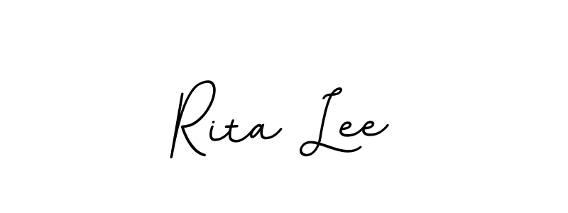 Design your own signature with our free online signature maker. With this signature software, you can create a handwritten (BallpointsItalic-DORy9) signature for name Rita Lee. Rita Lee signature style 11 images and pictures png