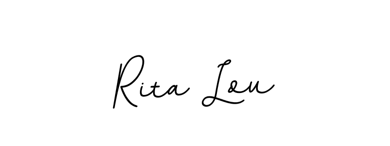 Check out images of Autograph of Rita Lou name. Actor Rita Lou Signature Style. BallpointsItalic-DORy9 is a professional sign style online. Rita Lou signature style 11 images and pictures png