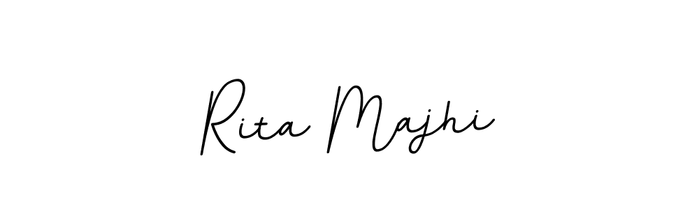 You should practise on your own different ways (BallpointsItalic-DORy9) to write your name (Rita Majhi) in signature. don't let someone else do it for you. Rita Majhi signature style 11 images and pictures png