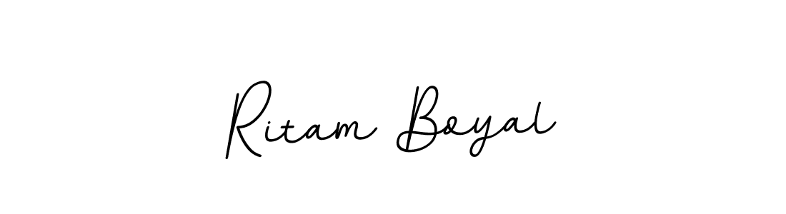 if you are searching for the best signature style for your name Ritam Boyal. so please give up your signature search. here we have designed multiple signature styles  using BallpointsItalic-DORy9. Ritam Boyal signature style 11 images and pictures png