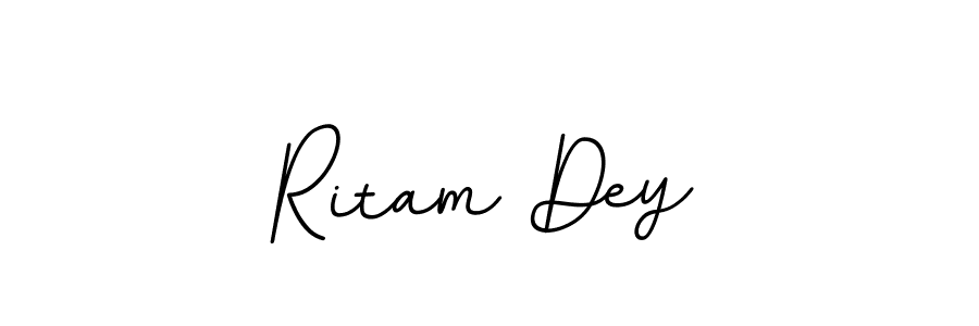 Create a beautiful signature design for name Ritam Dey. With this signature (BallpointsItalic-DORy9) fonts, you can make a handwritten signature for free. Ritam Dey signature style 11 images and pictures png