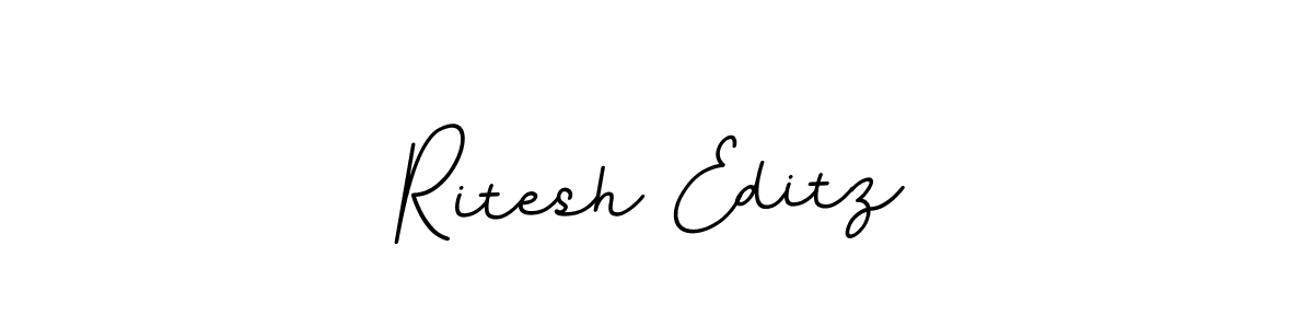 Use a signature maker to create a handwritten signature online. With this signature software, you can design (BallpointsItalic-DORy9) your own signature for name Ritesh Editz. Ritesh Editz signature style 11 images and pictures png