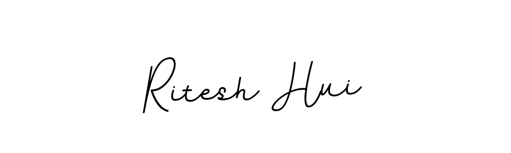 You should practise on your own different ways (BallpointsItalic-DORy9) to write your name (Ritesh Hui) in signature. don't let someone else do it for you. Ritesh Hui signature style 11 images and pictures png