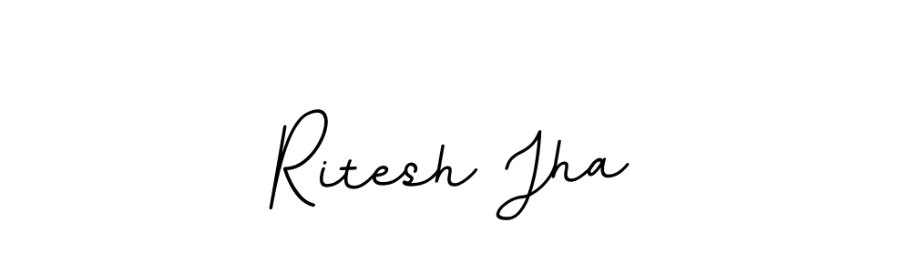 This is the best signature style for the Ritesh Jha name. Also you like these signature font (BallpointsItalic-DORy9). Mix name signature. Ritesh Jha signature style 11 images and pictures png