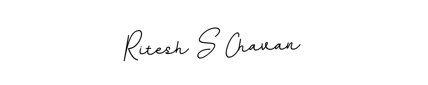 Design your own signature with our free online signature maker. With this signature software, you can create a handwritten (BallpointsItalic-DORy9) signature for name Ritesh S Chavan. Ritesh S Chavan signature style 11 images and pictures png