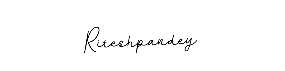 Riteshpandey stylish signature style. Best Handwritten Sign (BallpointsItalic-DORy9) for my name. Handwritten Signature Collection Ideas for my name Riteshpandey. Riteshpandey signature style 11 images and pictures png