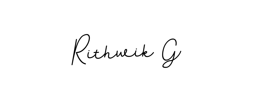 Design your own signature with our free online signature maker. With this signature software, you can create a handwritten (BallpointsItalic-DORy9) signature for name Rithwik G. Rithwik G signature style 11 images and pictures png