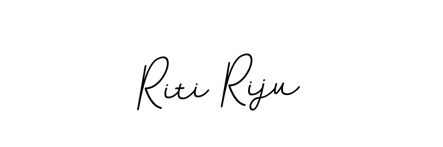 You should practise on your own different ways (BallpointsItalic-DORy9) to write your name (Riti Riju) in signature. don't let someone else do it for you. Riti Riju signature style 11 images and pictures png