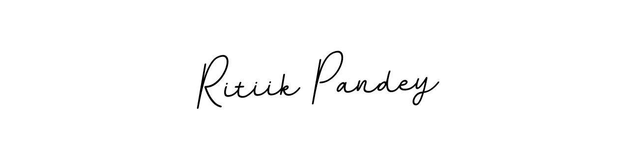 Design your own signature with our free online signature maker. With this signature software, you can create a handwritten (BallpointsItalic-DORy9) signature for name Ritiik Pandey. Ritiik Pandey signature style 11 images and pictures png