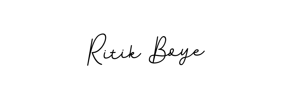 Design your own signature with our free online signature maker. With this signature software, you can create a handwritten (BallpointsItalic-DORy9) signature for name Ritik Boye. Ritik Boye signature style 11 images and pictures png