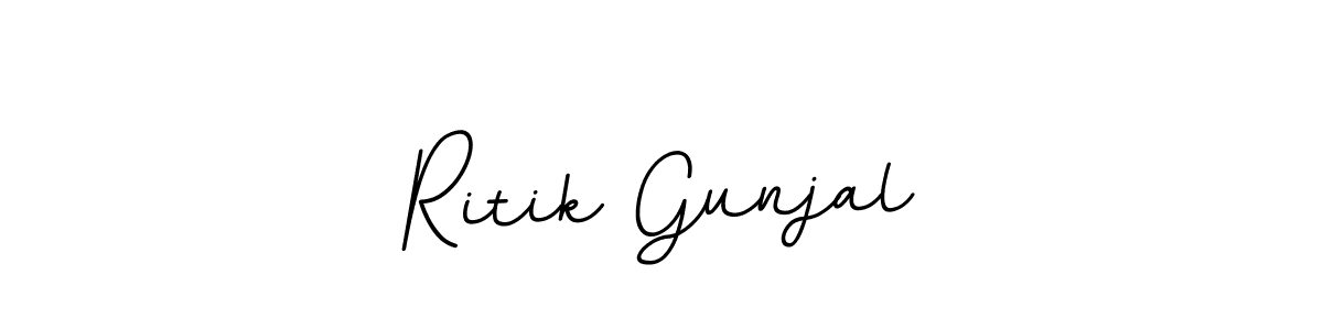 Also we have Ritik Gunjal name is the best signature style. Create professional handwritten signature collection using BallpointsItalic-DORy9 autograph style. Ritik Gunjal signature style 11 images and pictures png