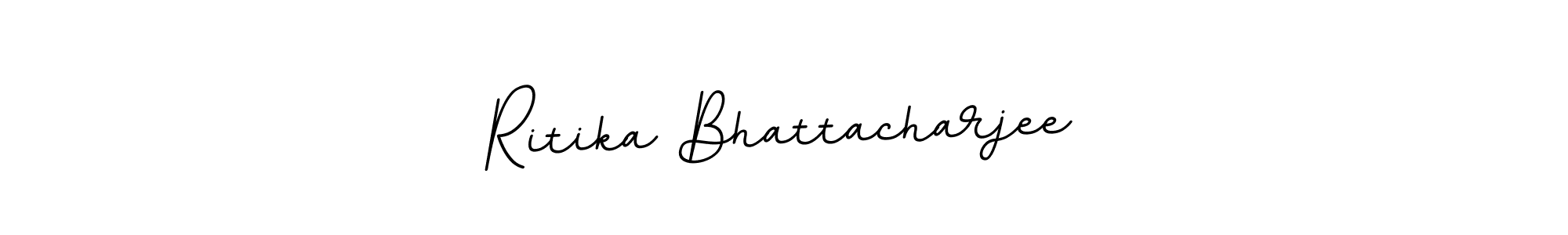 Design your own signature with our free online signature maker. With this signature software, you can create a handwritten (BallpointsItalic-DORy9) signature for name Ritika Bhattacharjee. Ritika Bhattacharjee signature style 11 images and pictures png