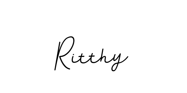 Design your own signature with our free online signature maker. With this signature software, you can create a handwritten (BallpointsItalic-DORy9) signature for name Ritthy. Ritthy signature style 11 images and pictures png