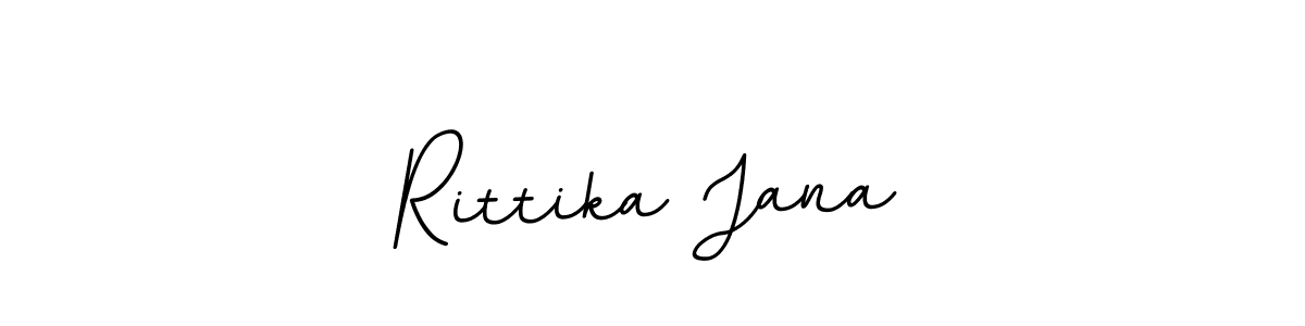 Rittika Jana stylish signature style. Best Handwritten Sign (BallpointsItalic-DORy9) for my name. Handwritten Signature Collection Ideas for my name Rittika Jana. Rittika Jana signature style 11 images and pictures png