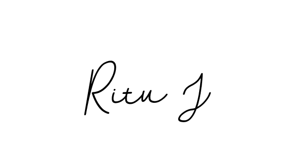 Similarly BallpointsItalic-DORy9 is the best handwritten signature design. Signature creator online .You can use it as an online autograph creator for name Ritu J. Ritu J signature style 11 images and pictures png