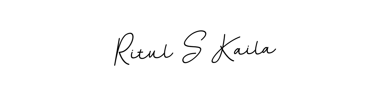BallpointsItalic-DORy9 is a professional signature style that is perfect for those who want to add a touch of class to their signature. It is also a great choice for those who want to make their signature more unique. Get Ritul S Kaila name to fancy signature for free. Ritul S Kaila signature style 11 images and pictures png